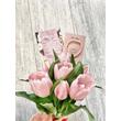Tulipános tanú felkérő ajándék csomag - rózsaszín