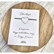 Köszönöm hogy melettem vagy- Zöld LoveGold  cérnakarkötő