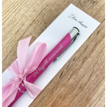 Gravírozott toll a legjobb óvónéninek- rózsaszín