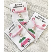 Karácsonyi angyalka csomag- rózsaszín rozé- 3db