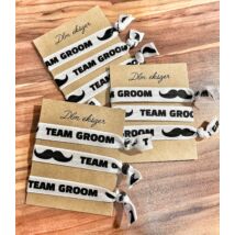 Legénybúcsús karkötők- 9db/csomag- Team Groom