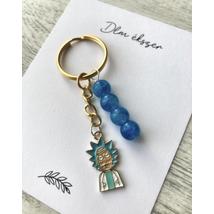 Rick és Morty kulcstartó- türkiz