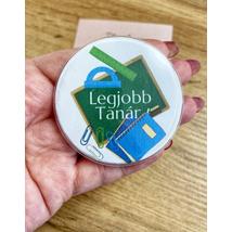 Legjobb tanár kitűző- nagy méret