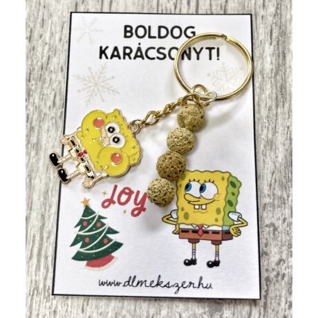 Karácsonyi  kulcstartó-SpongyaBob